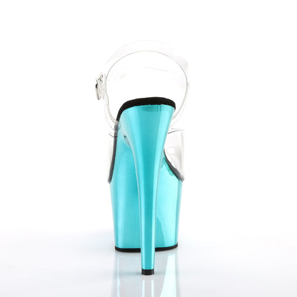 Pleaser Sandalias para mujer ADORE-708 CLR / Turquesa Chrome