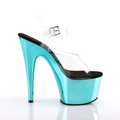 Pleaser Sandalias para mujer ADORE-708 CLR / Turquesa Chrome