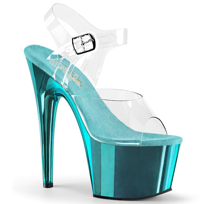 Pleaser Sandalias para mujer ADORE-708 CLR / Turquesa Chrome