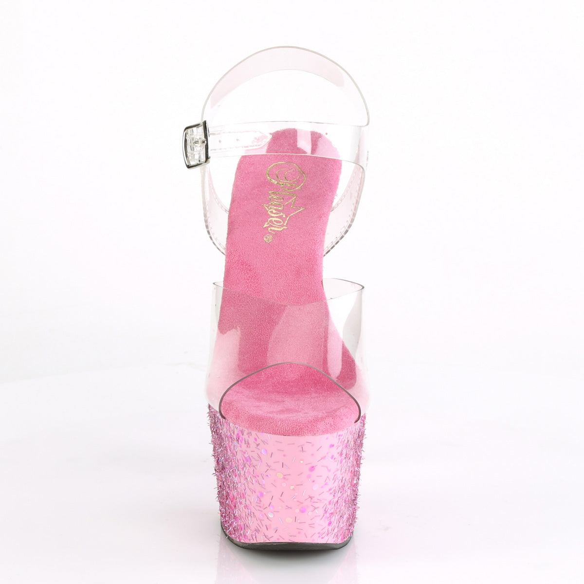 Pleaser Sandalias para mujer ADORE-708cf clr / rosa confeti
