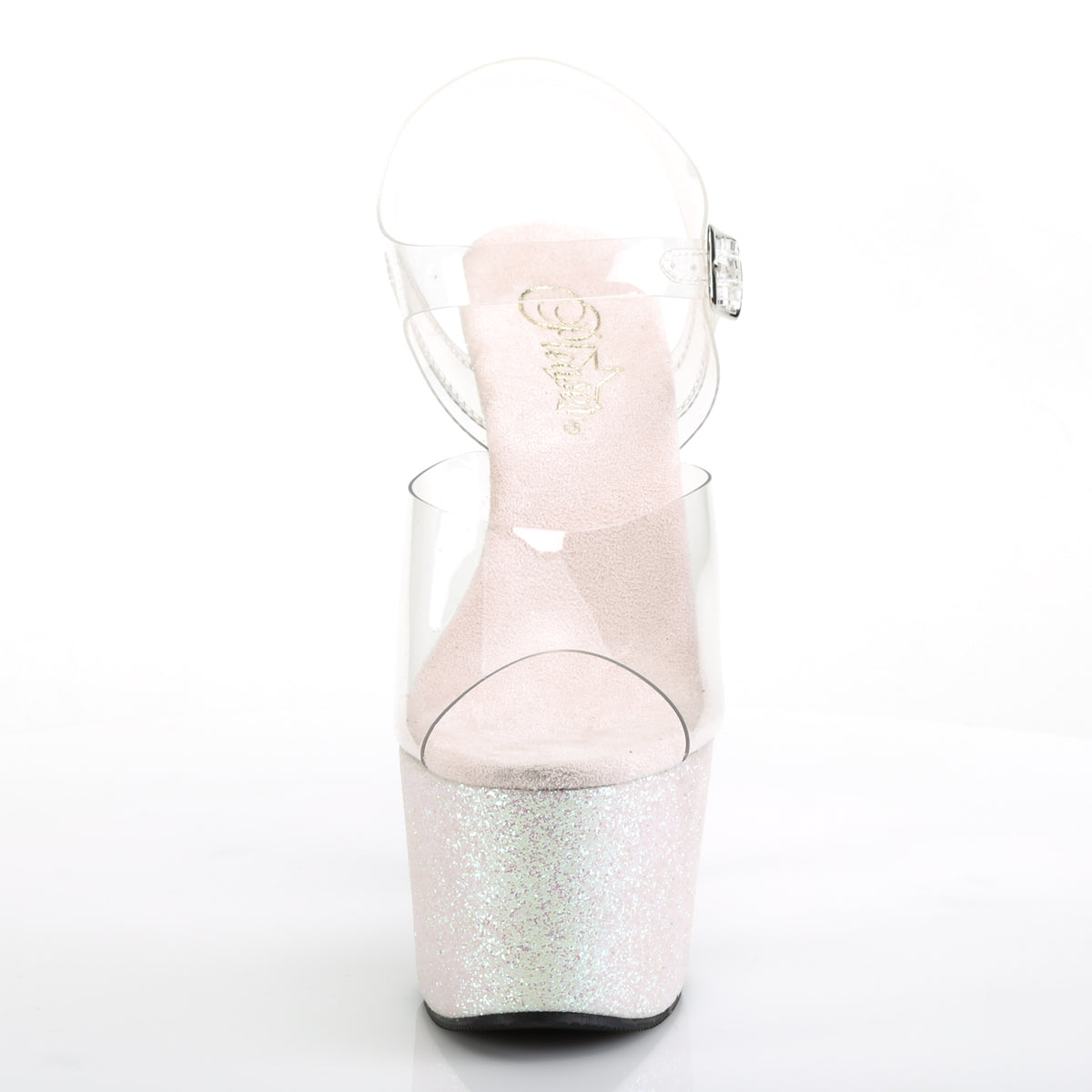Pleaser Sandalias para mujer ADORE-708hmg clr / opal multic brillo