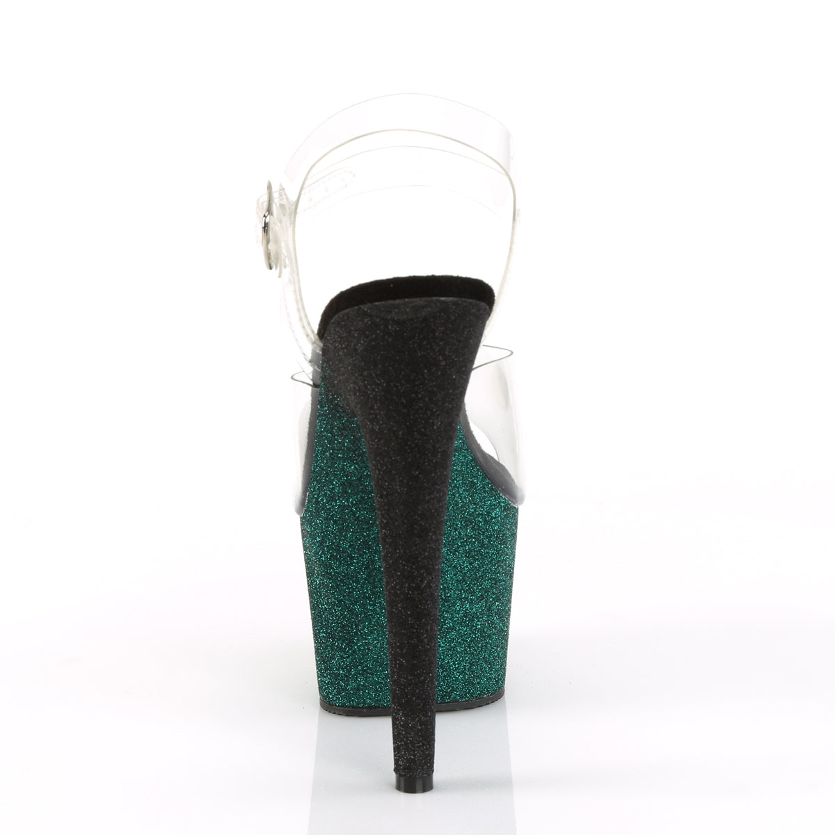 Pleaser Sandalias para mujer ADORE-708ombre clr / esmeralda-Poison-Blk ombre