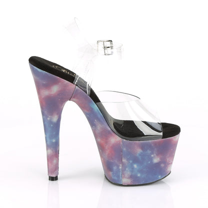 Pleaser Sandalias para mujer ADORE-708REFL CLR / Reflejo azulado-azul