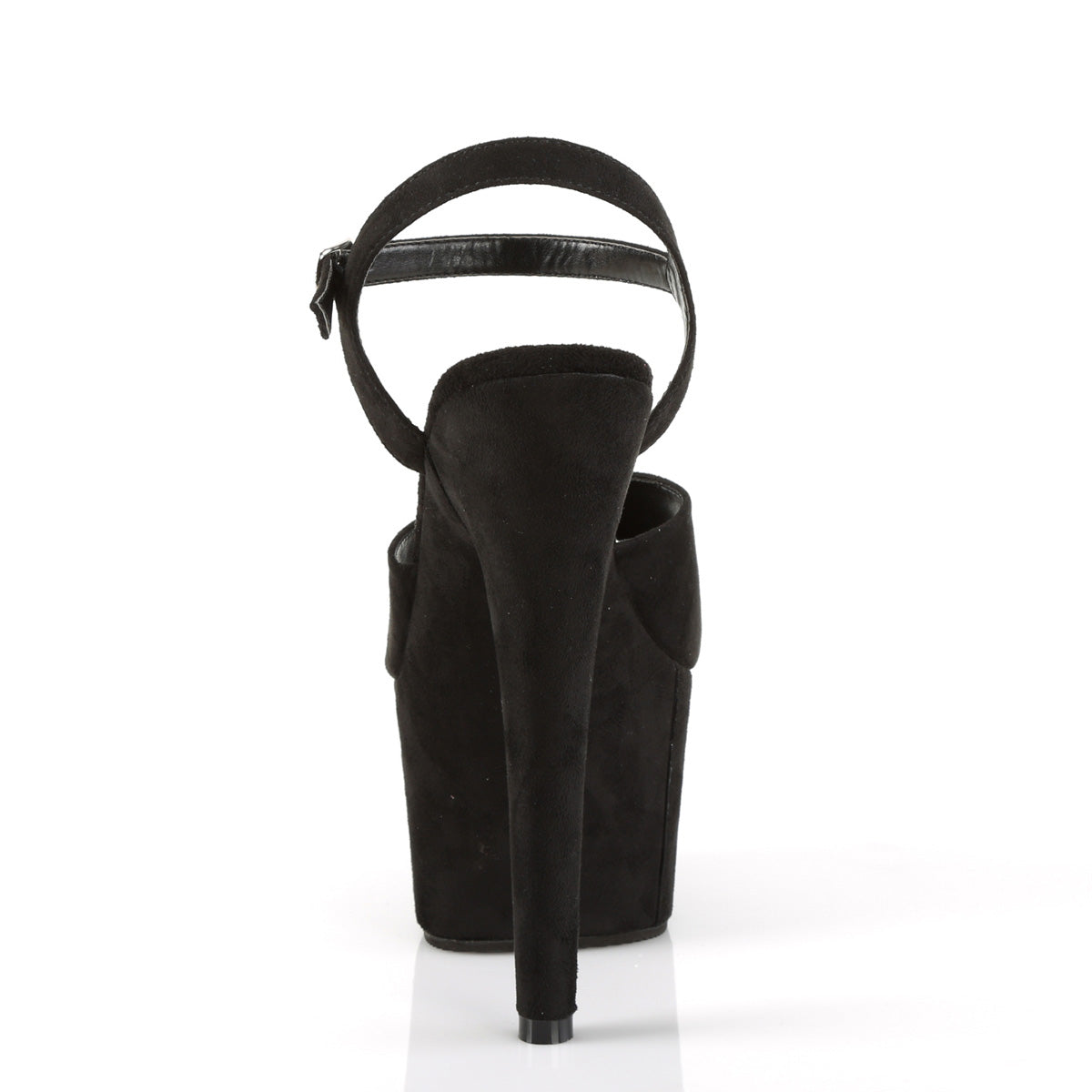 Pleaser Sandalias para mujer ADORE-709FS BLK Faux Suda / Blk Faux Suede