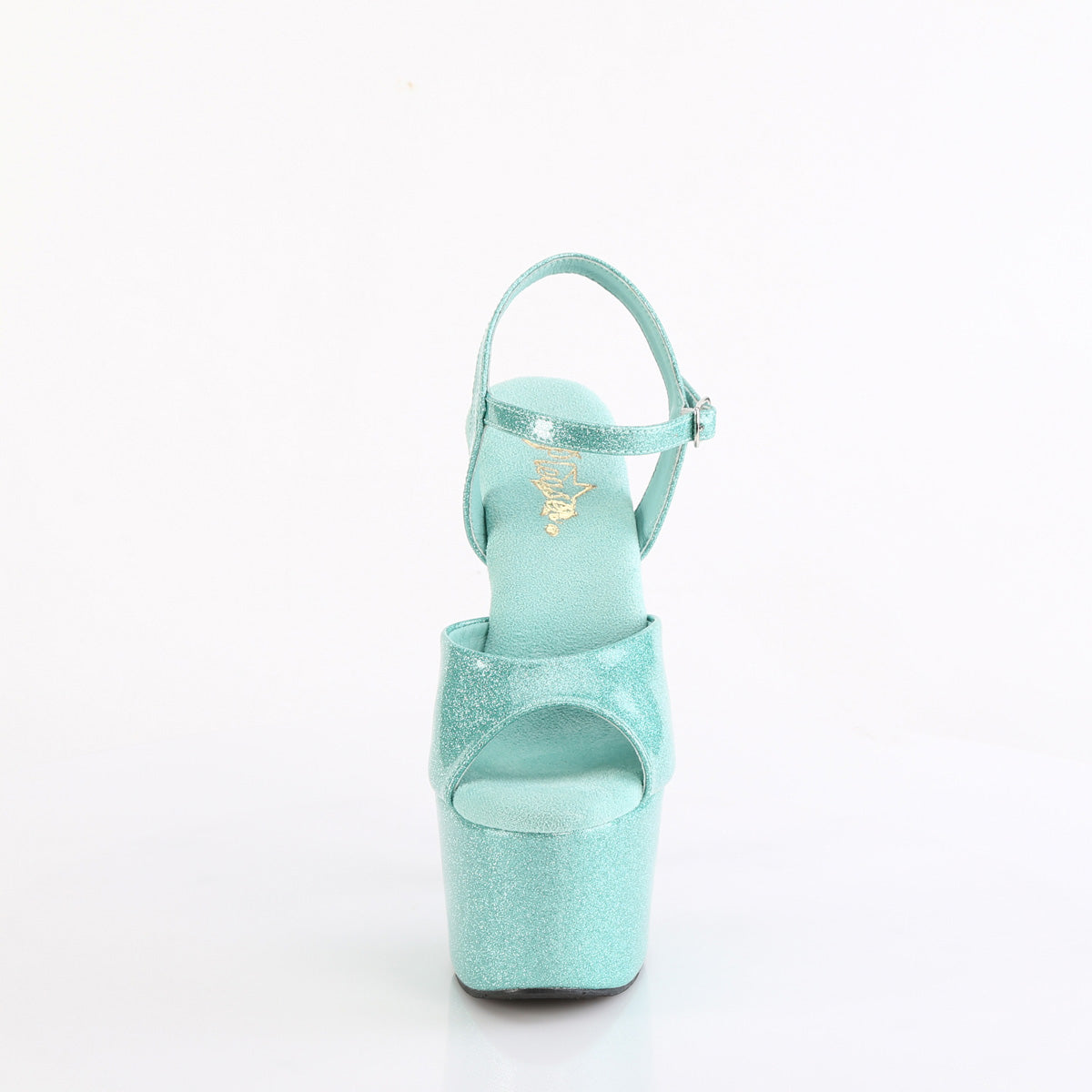 Pleaser   ADORE-709GP Aqua Glitter Pat/M