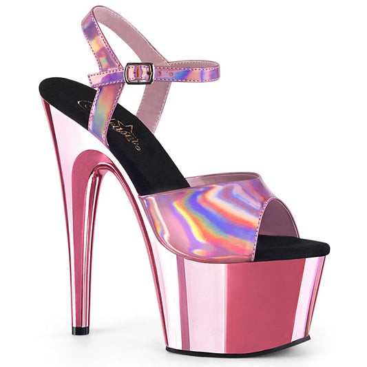 Pleaser Sandalias para mujer ADORE-709HGCH B. Holograma rosa / b. Cromo rosa