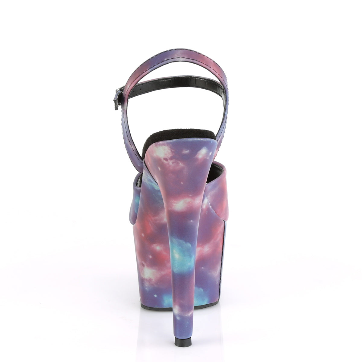 Pleaser Womens Sandals ADORE-709REFL Purple-Blue Reflective/Purple-Blue Refle