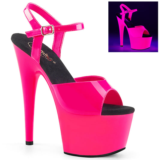 Pleaser Sandalias para mujer ADORE-709UV NEON H. PAT PAT / NEON H. PINK