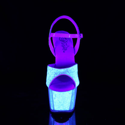 Pleaser Sandalias para mujer ADORE-710uvg Neon Opal Glitter / Neon Opal Brillo