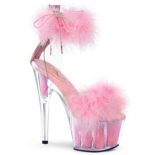 Pleaser Sandalias para mujer ADORE-724F CLR-B. Piel rosa / b. Piel rosa