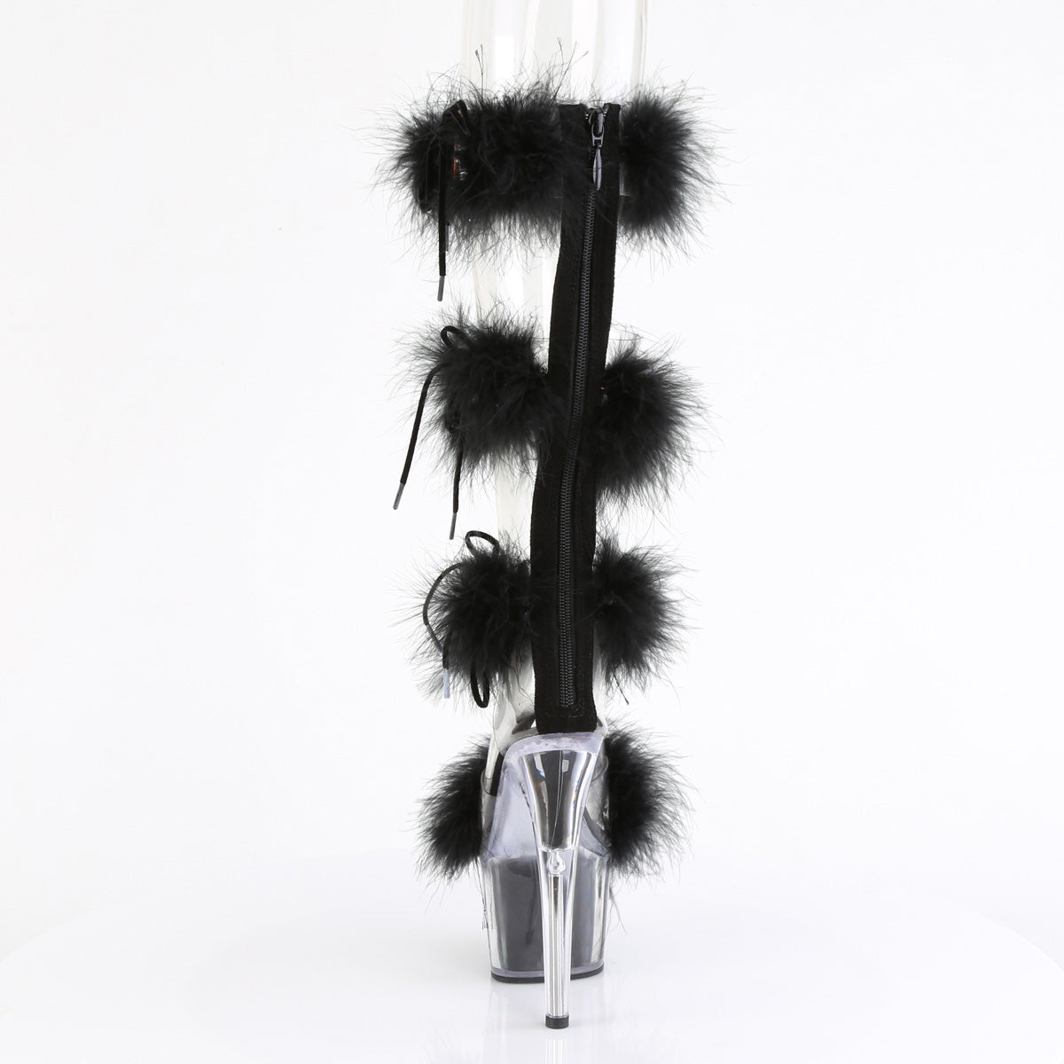 Pleaser   ADORE-728F Clr-Blk Fur/M