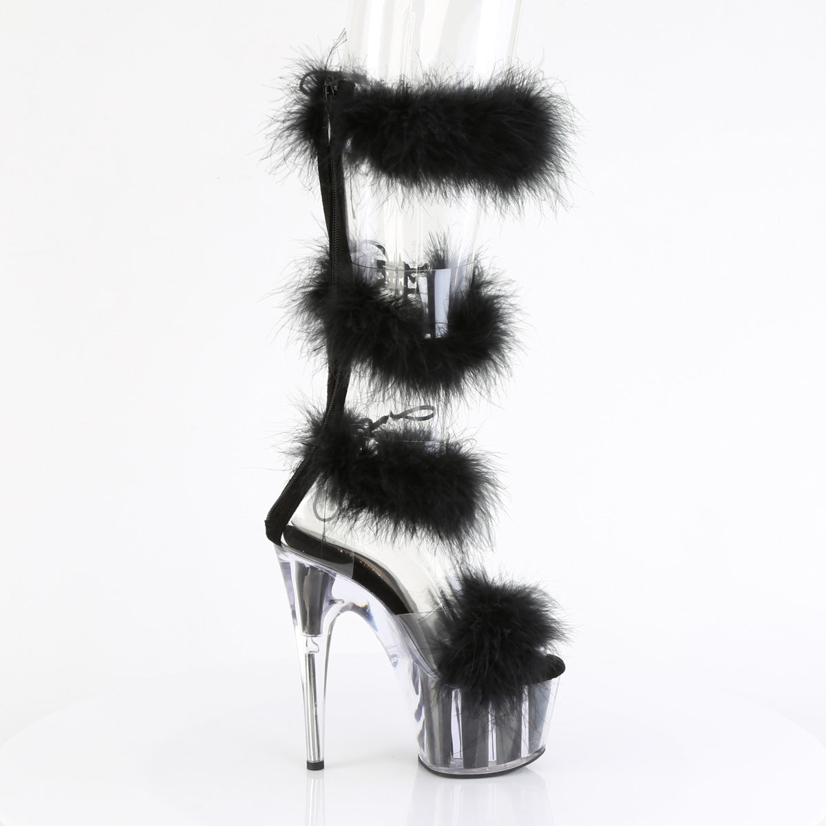 Pleaser   ADORE-728F Clr-Blk Fur/M
