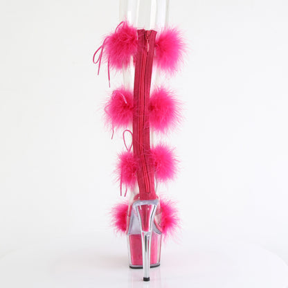 Pleaser   ADORE-728F Clr-H. Pink Fur/M