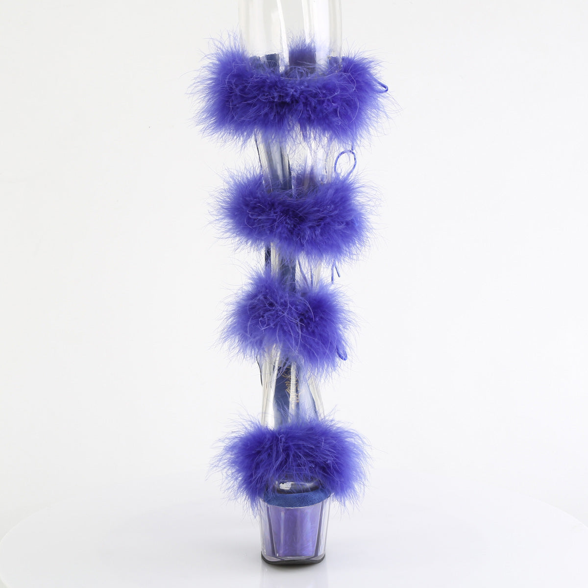 Pleaser   ADORE-728F Clr-Royal Blue Fur/M