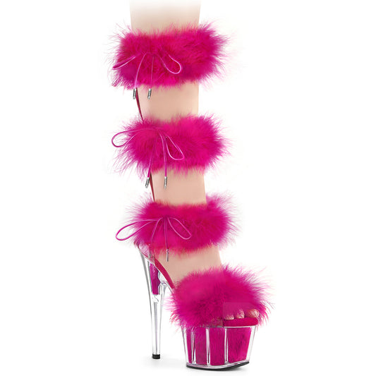Pleaser   ADORE-728F Clr-H. Pink Fur/M