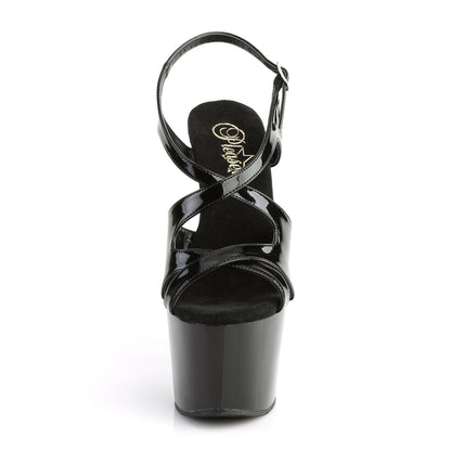 Pleaser Sandalias para mujer ADORE-730 BLK PAT / BLK