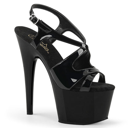 Pleaser Sandalias para mujer ADORE-730 BLK PAT / BLK