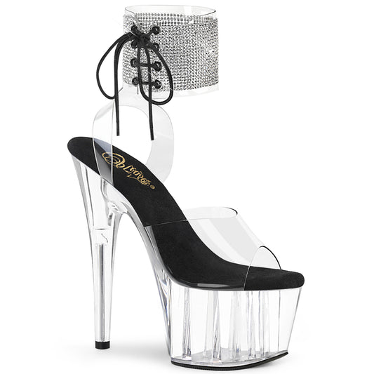 Pleaser   ADORE-791-2rs CLR-Blk/CLR