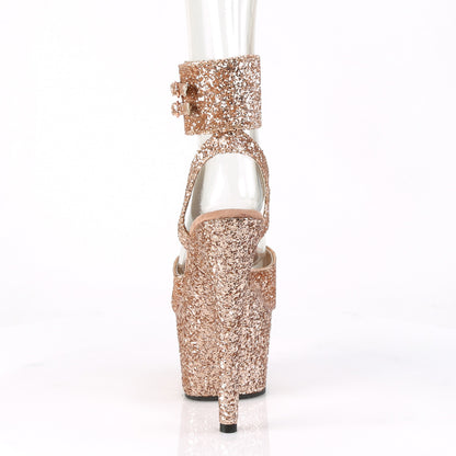 Pleaser Sandalias para mujer ADORE-791lg brillo de oro rosa / brillo de oro rosa