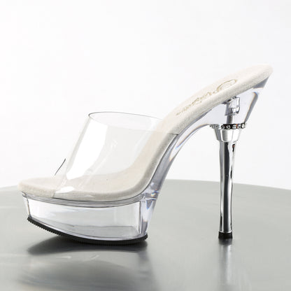 Pleaser Womens Sandals ALLURE-601 Clr/Clr