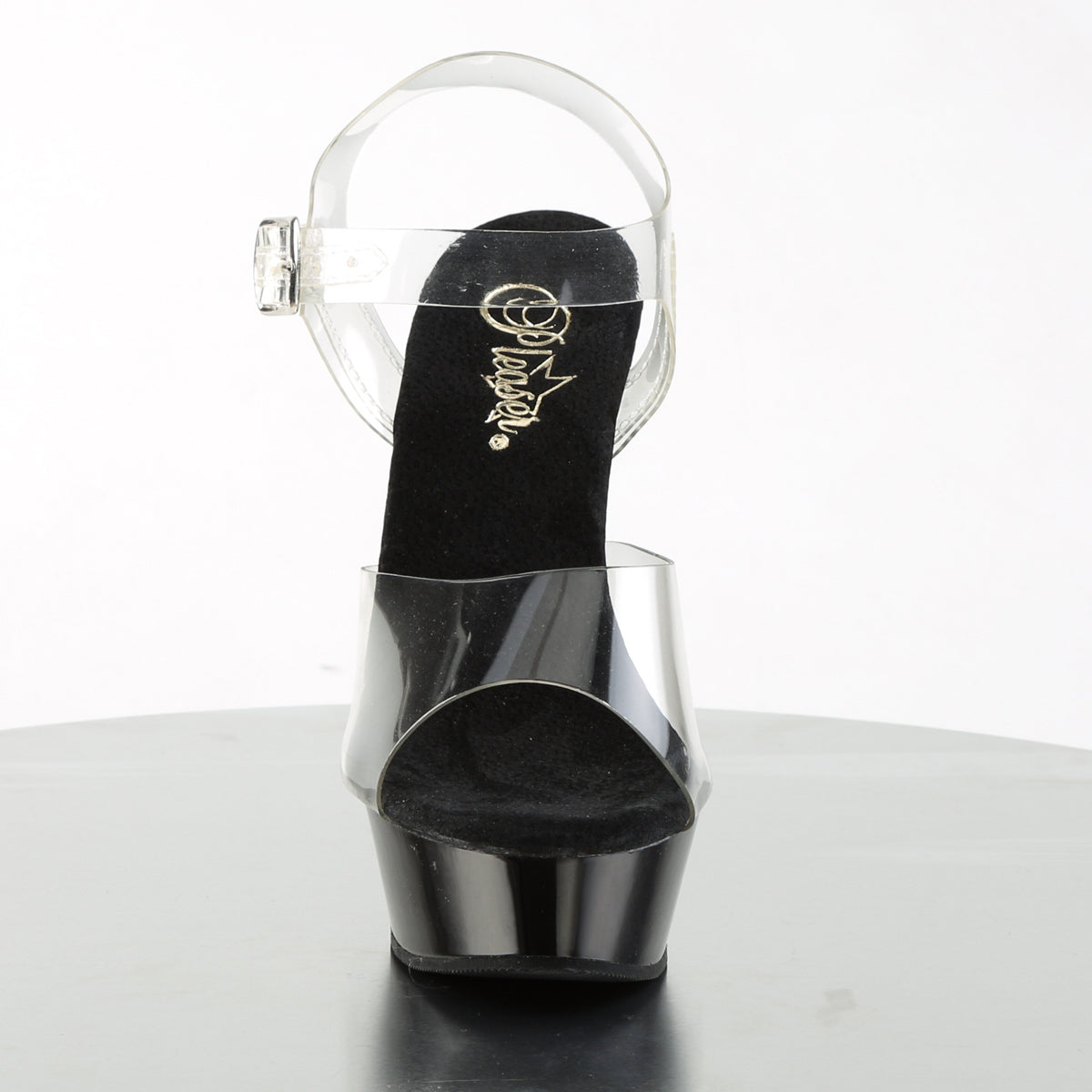 Pleaser Womens Sandals ALLURE-608 Clr/Blk