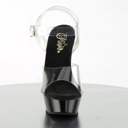 Pleaser Womens Sandals ALLURE-608 Clr/Blk