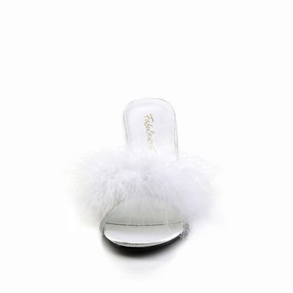 Fabulicious Sandalias para mujer AMOUR-03 WHT PU-PEL