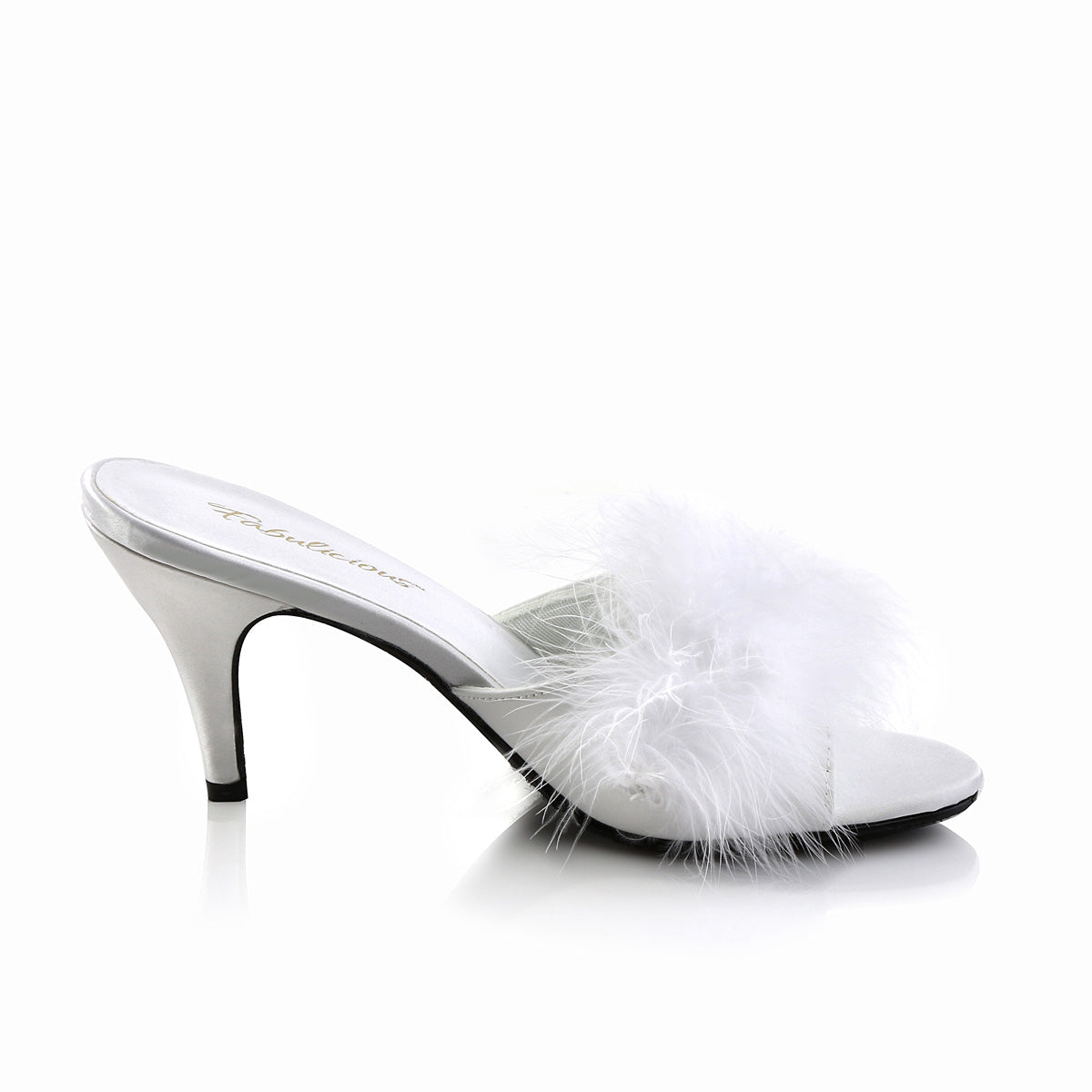 Fabulicious Sandalias para mujer AMOUR-03 WHT PU-PEL
