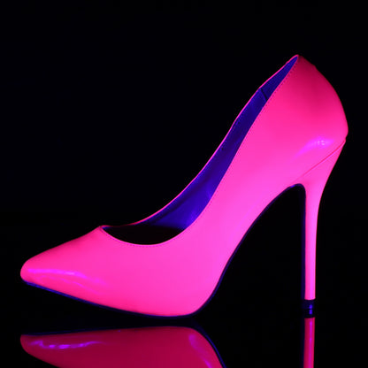 Pleaser Bombas para mujer AMUSE-20 neon fucsia pat