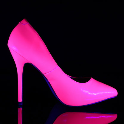 Pleaser Bombas para mujer AMUSE-20 neon fucsia pat