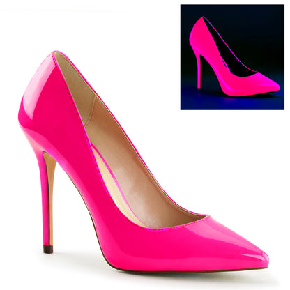 Pleaser Bombas para mujer AMUSE-20 neon fucsia pat
