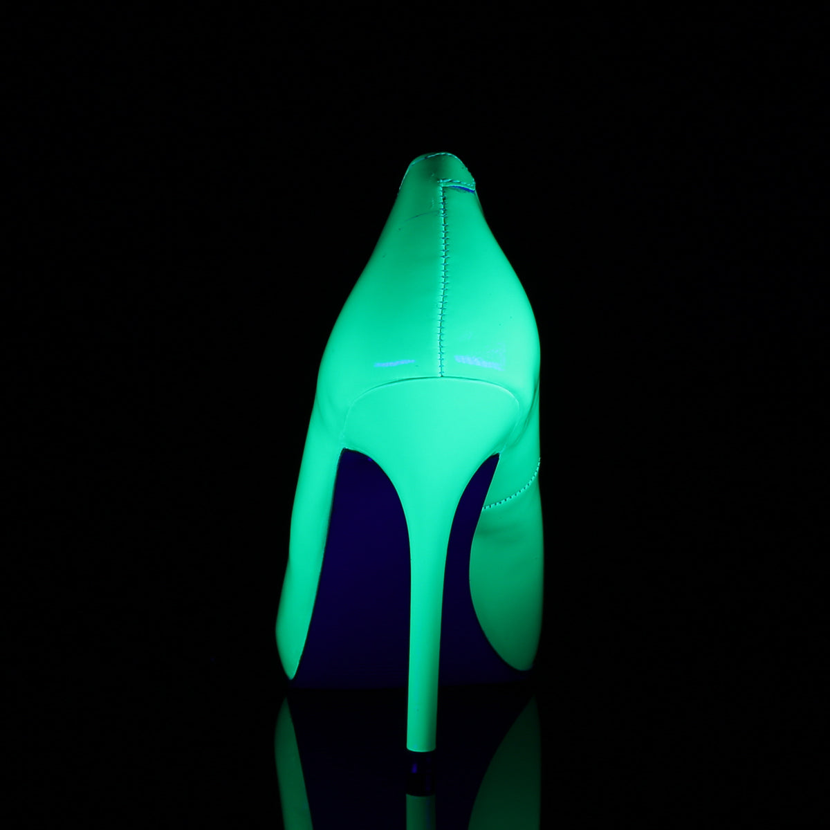 Pleaser Womens Pumps AMUSE-20 Neon Green Pat