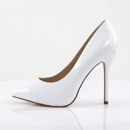 Pleaser Womens Pumps AMUSE-20 Wht Pat