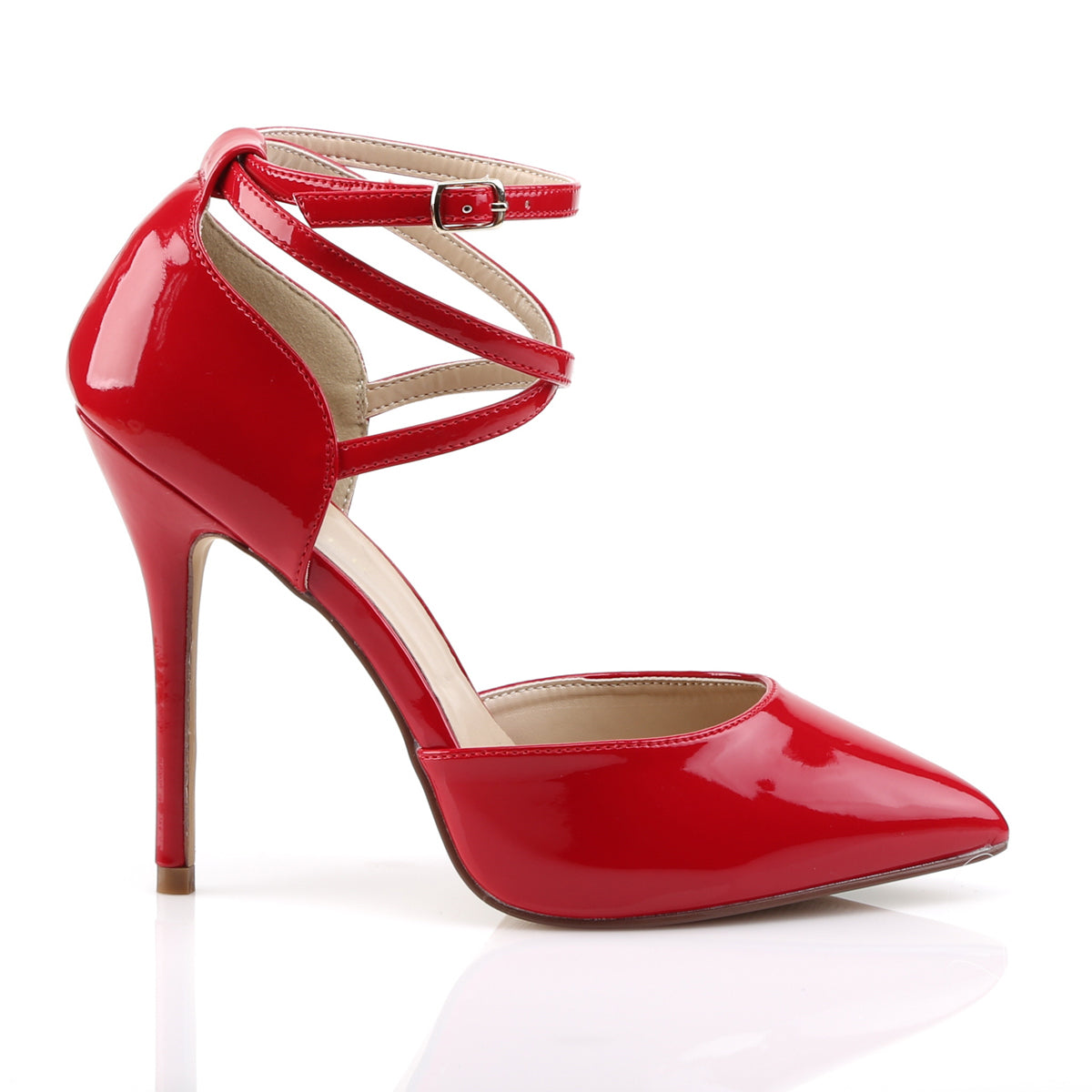 Pleaser Womens Pumps AMUSE-25 Red Pat