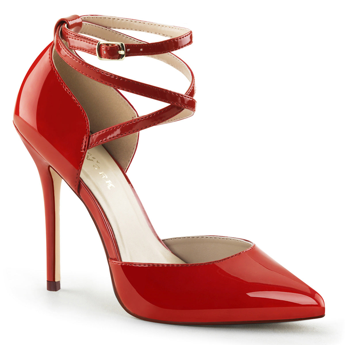 Pleaser Womens Pumps AMUSE-25 Red Pat