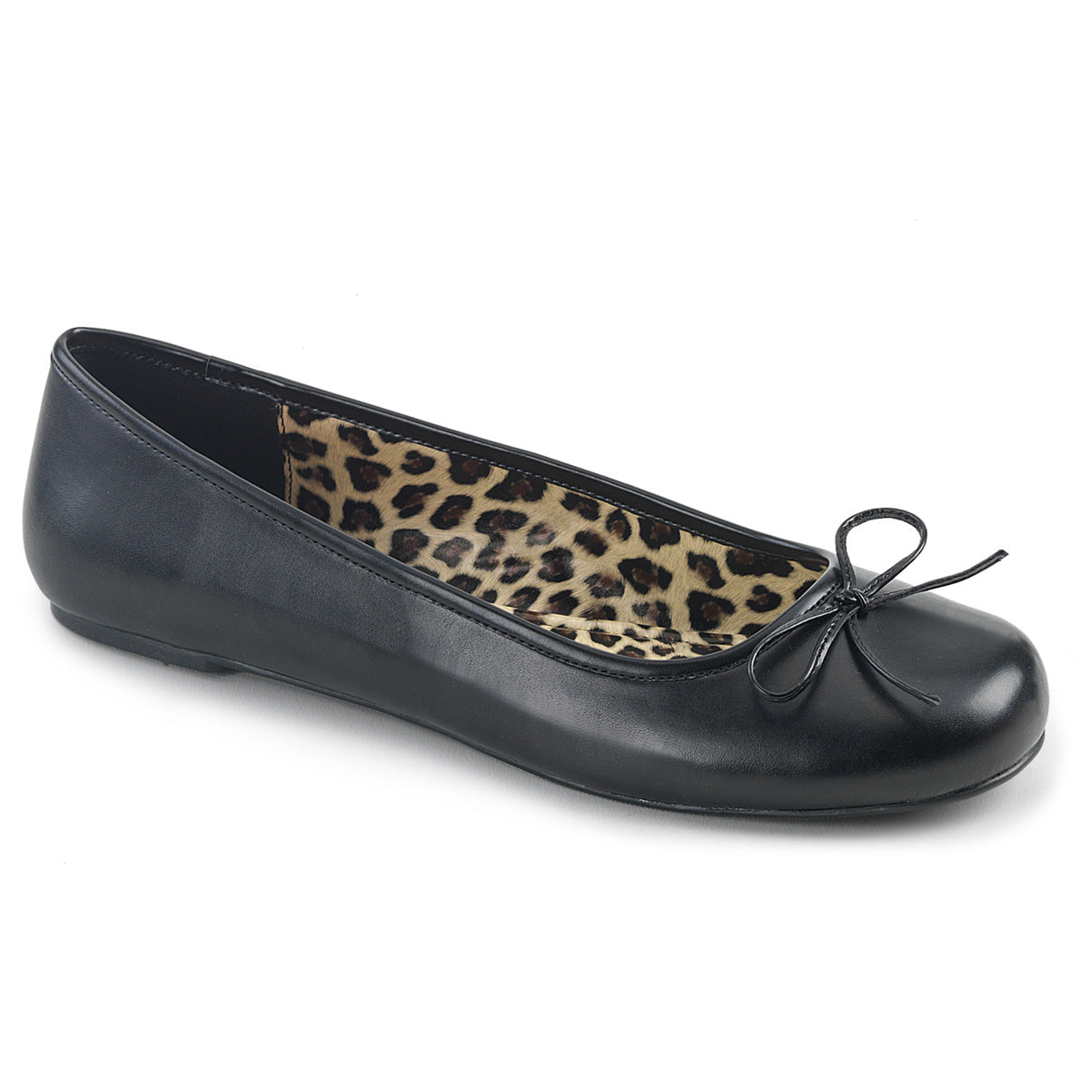 Pleaser Pink Label Bombas para mujer ANNA-01 Blk Faux Cuero