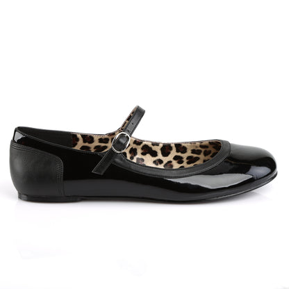 Pleaser Pink Label Womens Pumps ANNA-02 Blk Pat-Faux Leather