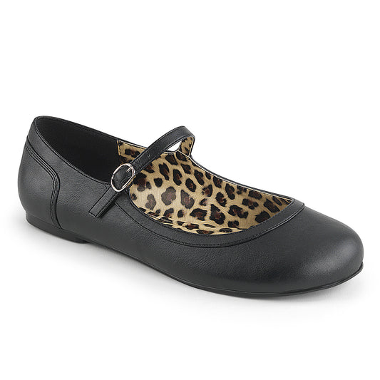 Pleaser Pink Label Bombas para mujer ANNA-02 Blk Faux Cuero