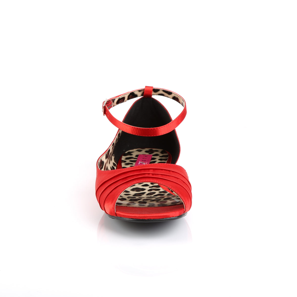 Pleaser Pink Label Bombas para mujer ANNA-03 satinado rojo