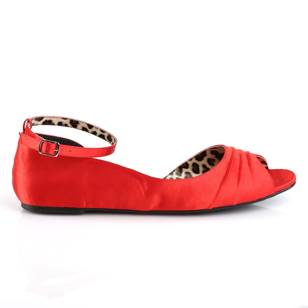Pleaser Pink Label Bombas para mujer ANNA-03 satinado rojo