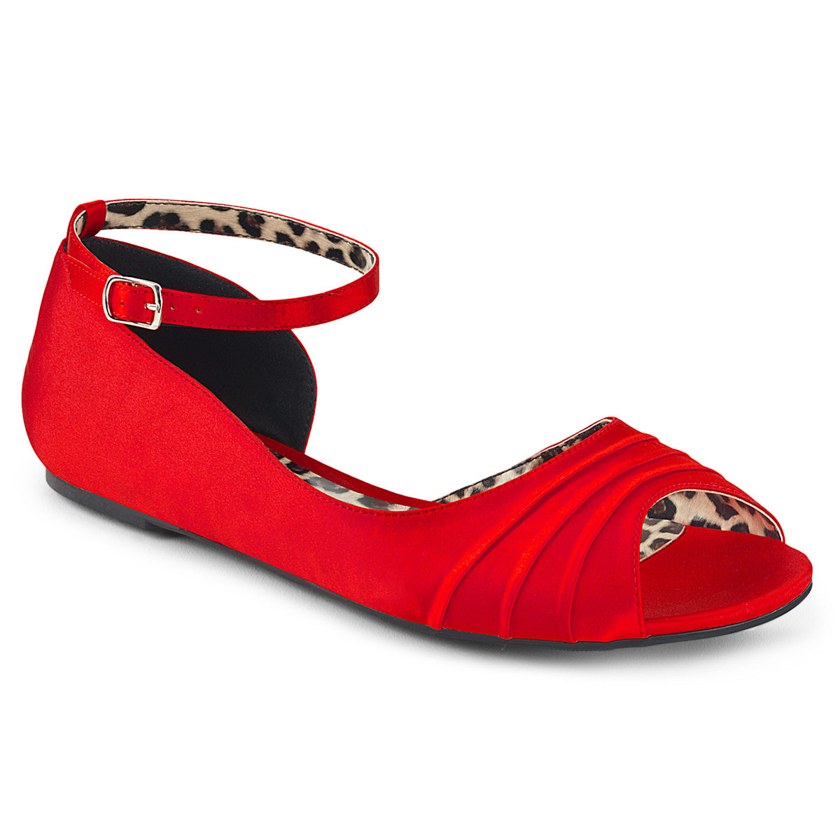 Pleaser Pink Label Bombas para mujer ANNA-03 satinado rojo