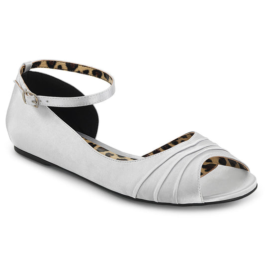 Pleaser Pink Label Bombas para mujer ANNA-03 SLV SATIN