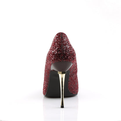 Pleaser Bombas para mujer APPEAL-20g Borgoña Gltr PU