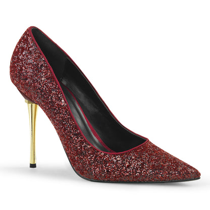 Pleaser Bombas para mujer APPEAL-20g Borgoña Gltr PU