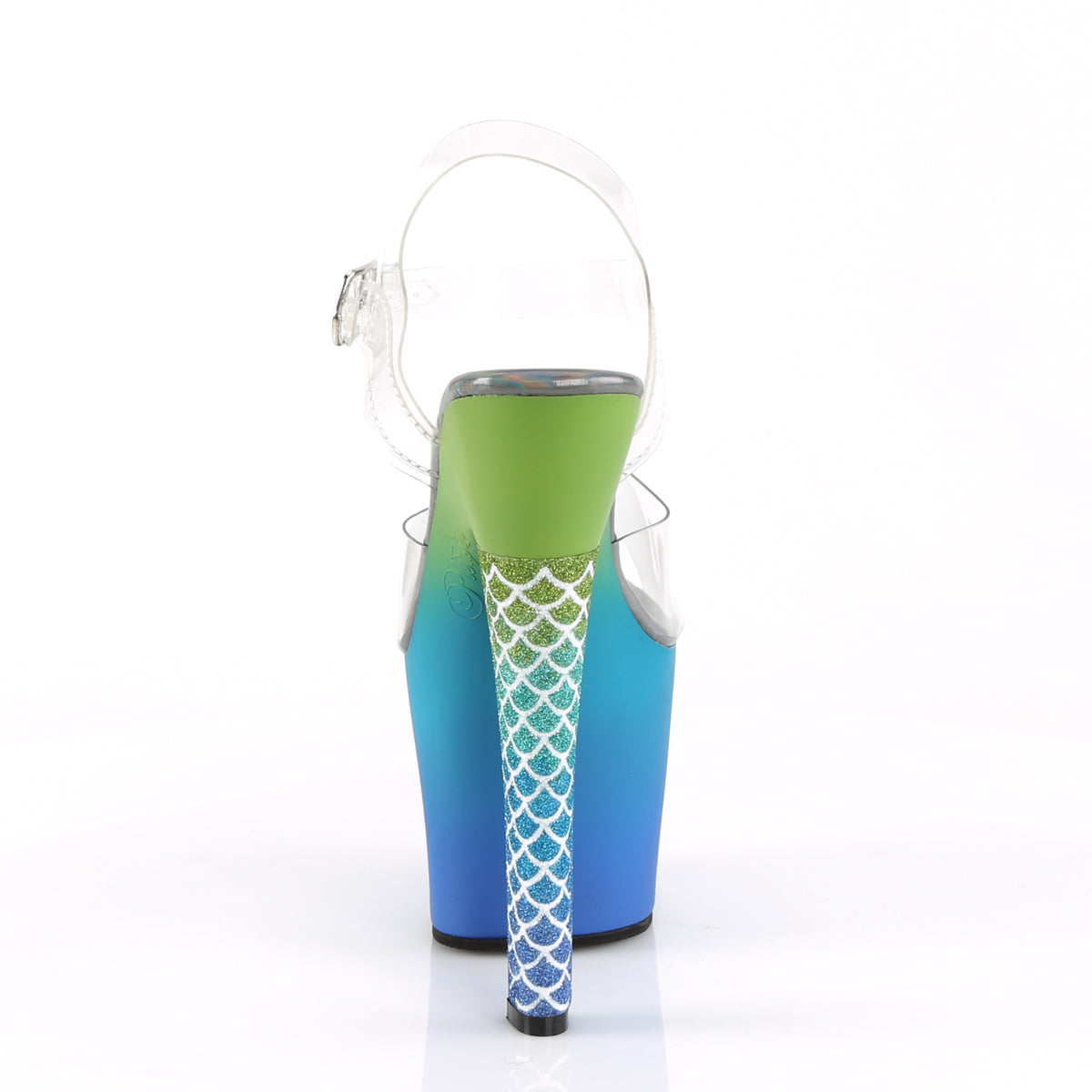 Pleaser Sandalias Womens ARIEL-708OMBRE Clr/Verde-Ombre azul