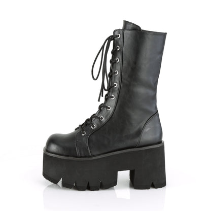 DemoniaCult Botas de mujer ASHES-105 cuero vegano blk