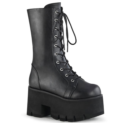DemoniaCult Botas de mujer ASHES-105 cuero vegano blk