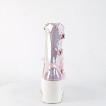 DemoniaCult  Botas ASHES-120 B.Pink-Lavender holográfica