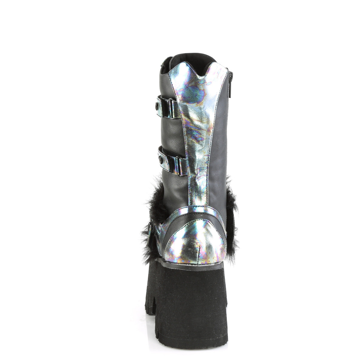 DemoniaCult  Botas ASHES-120 BLK Vegan Le Green Multi Oil Multi
