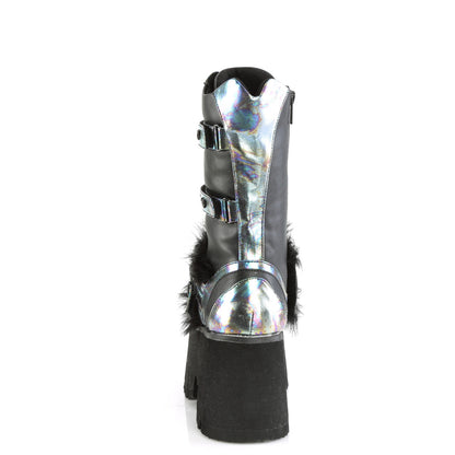 DemoniaCult  Botas ASHES-120 BLK Vegan Le Green Multi Oil Multi